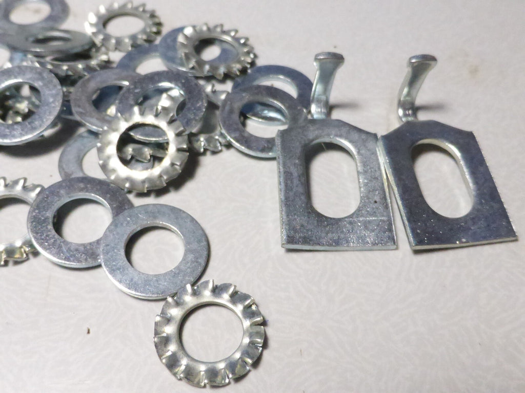 Lot de 40 Rondelles freins cranté éventail et plates  Ø 8 mm