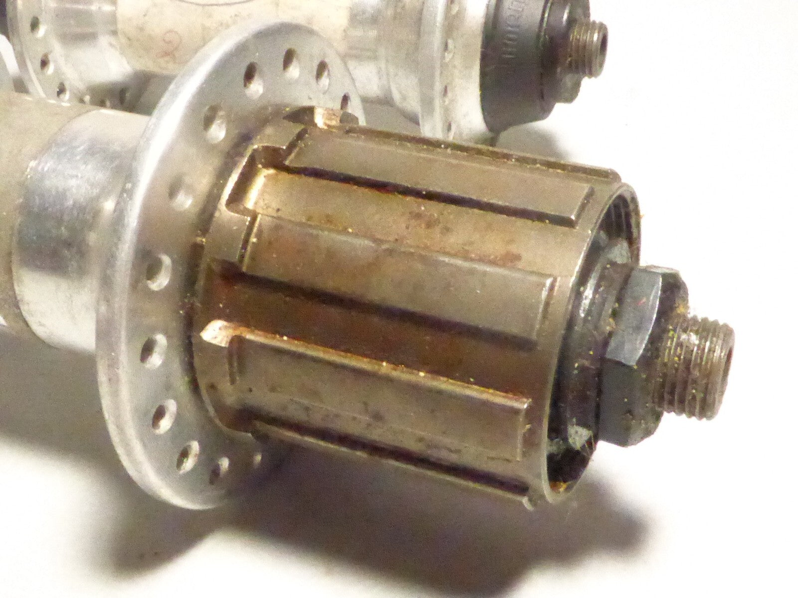 NOS Shimano STX Parallax FH-MC 30 front and rear hub 7 speed 36 spokes