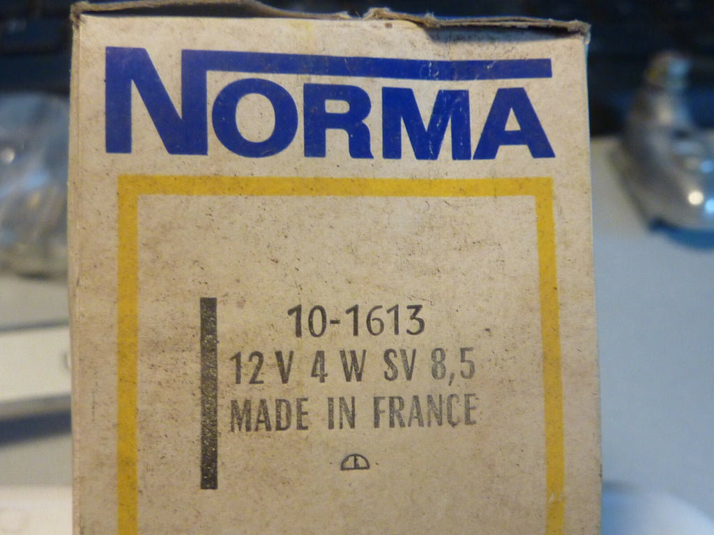 ✨ NOS Ampoules NORMA 12V 4W SV8.5 10x38mm Navette  granité Éclairage Vintage ✨