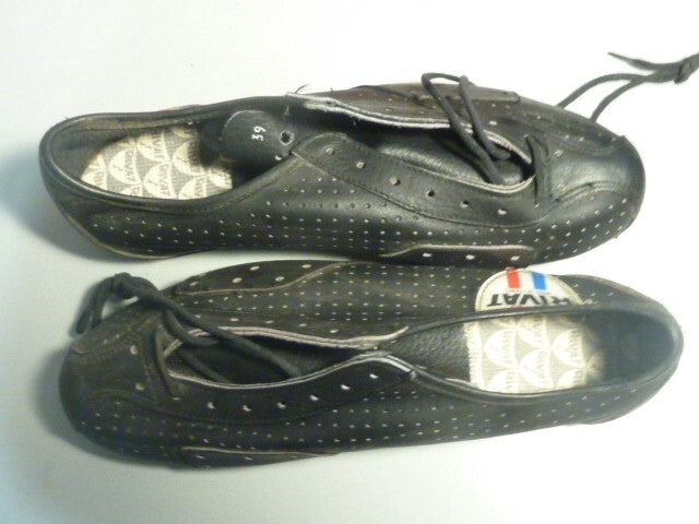 Chaussures de cyclisme ancienne   - RIVAT - Made in France - T39