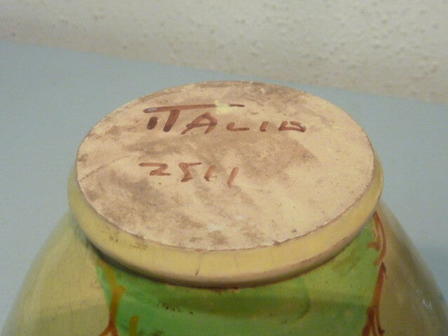 Vase numéroté céramique faïence made in Italy