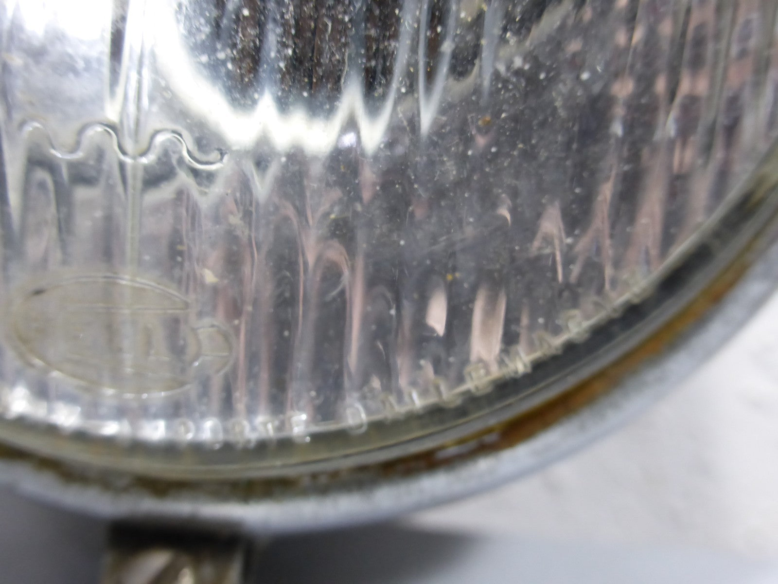 Ancien Phare Feu Arrière chromé HELLA 2-22865 Vintage Moto Mobylette Ø 107mm