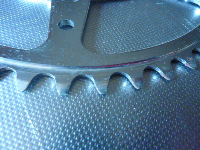 vintage CHAINRING  - 52 - Plateau acier chromé BCD 116 velo vintage