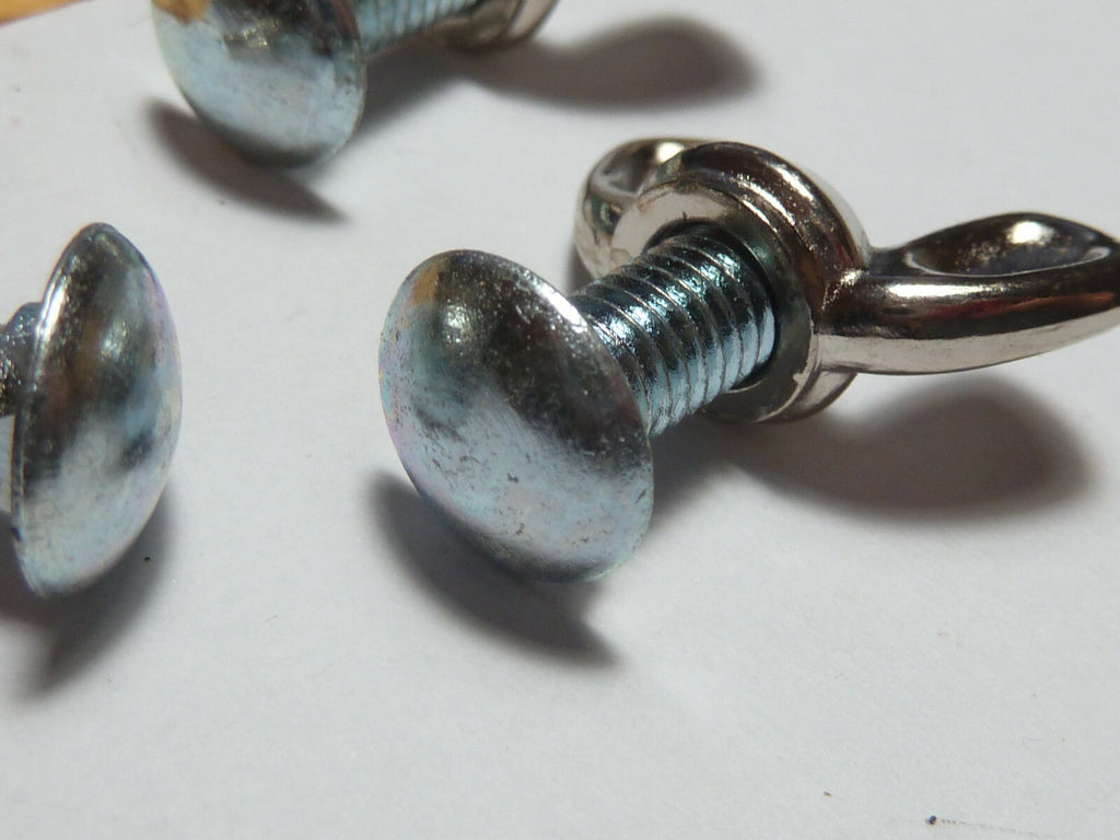 ✨NOS 4 Vis Papillon Écrous Oreilles vintage ancien stock 6x16 garde boue velo ✨