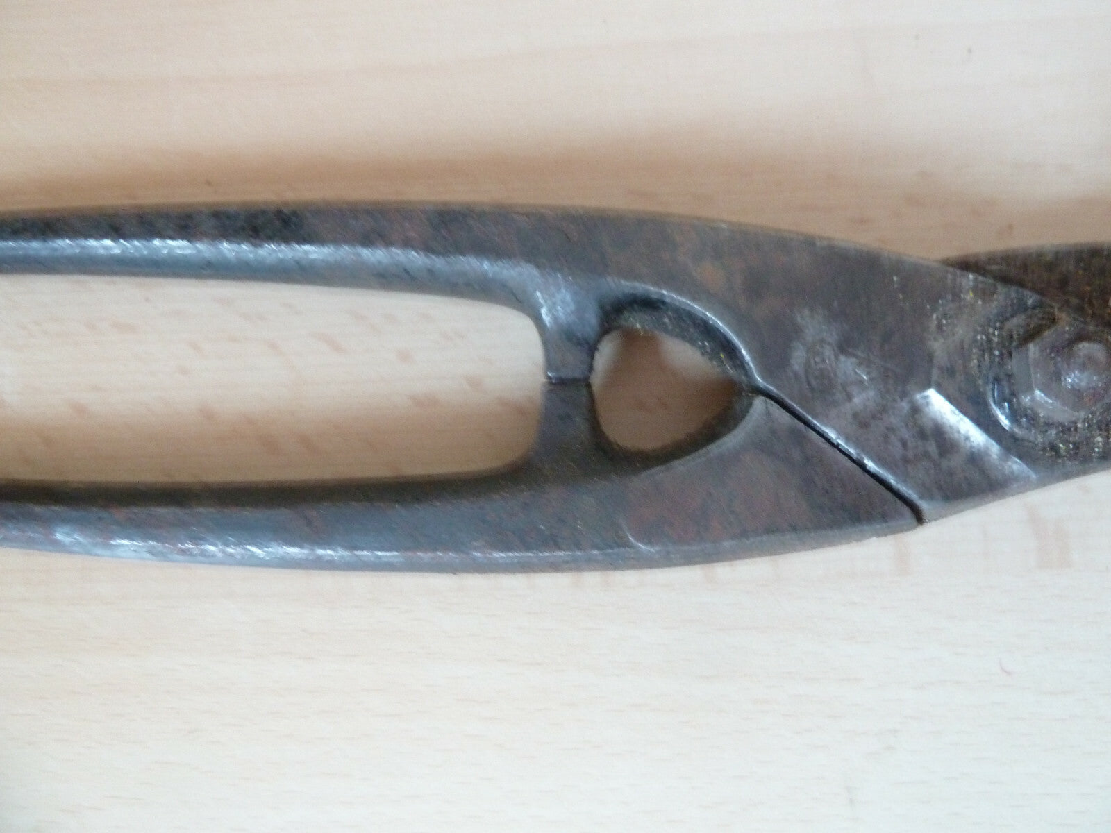 OUTIL ANCIEN cisaille de couvreur pince metal coupante tenaille