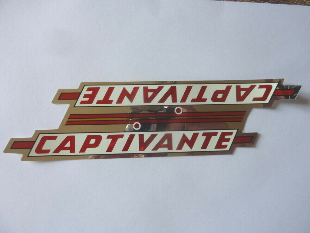 ✨Sticker Vélo Vintage 1 Pièce Captivante 22x6 cm Ancien Stock Bike Decal NOS✨