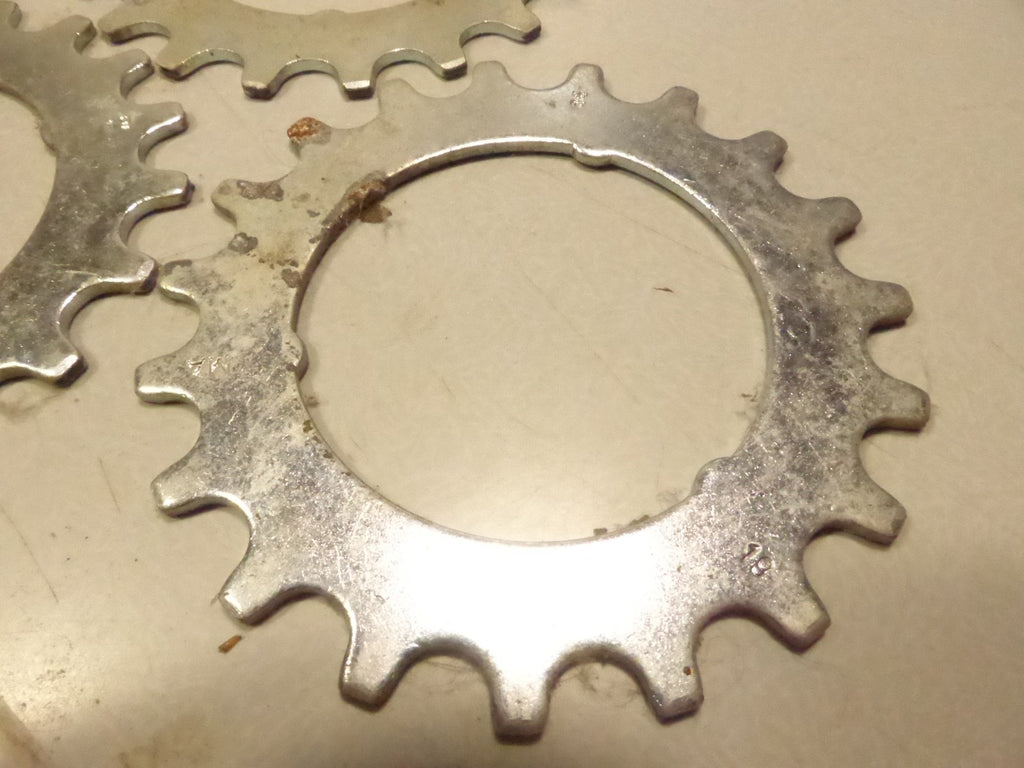 NOS 3 Sachs Maillard Sprocket.cogs pignon vintage 19 T Argent  silver 19 dents
