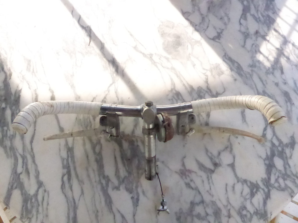 ancien guidon velo chromé vintage Peugeot motobecane gitane randonneur Pivo 22.2