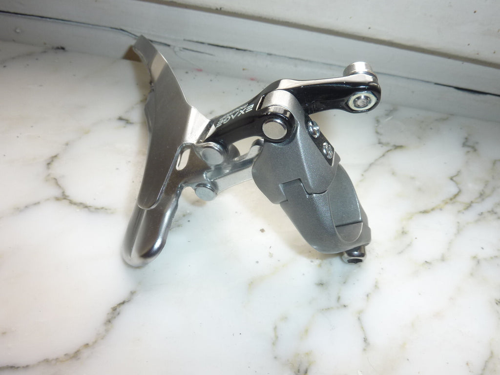 NOS 1990s Shimano Exage Mountain Bike Front Derailleur FD-M451 28.6 Clamp Gray