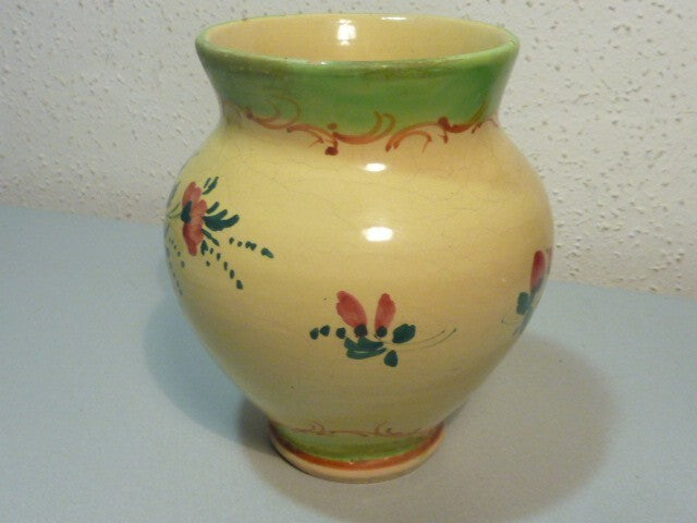 Vase numéroté céramique faïence made in Italy