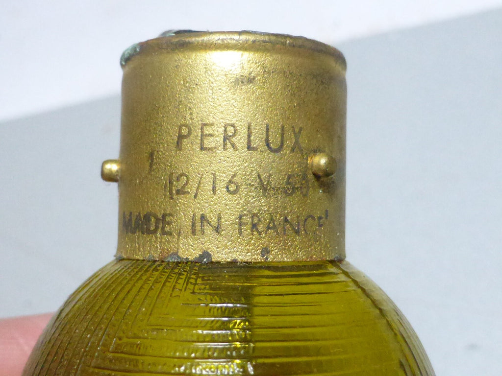 1 AMPOULE DE PHARE 12V Perlux motos AUTOS ANCIENNES 12V  BA 21 d jaune 12/16V
