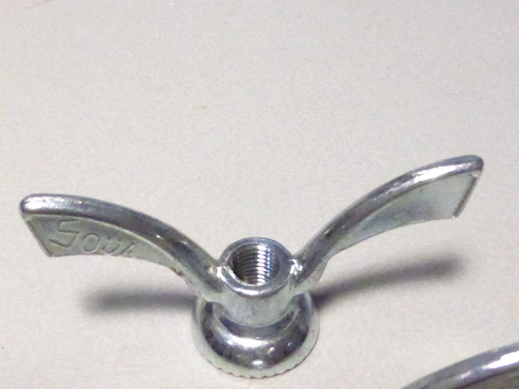 NOS 2 anciens Ecrous Papillon SOVA Velo Ancien Set Wing Nuts Brass 8 mm vintage