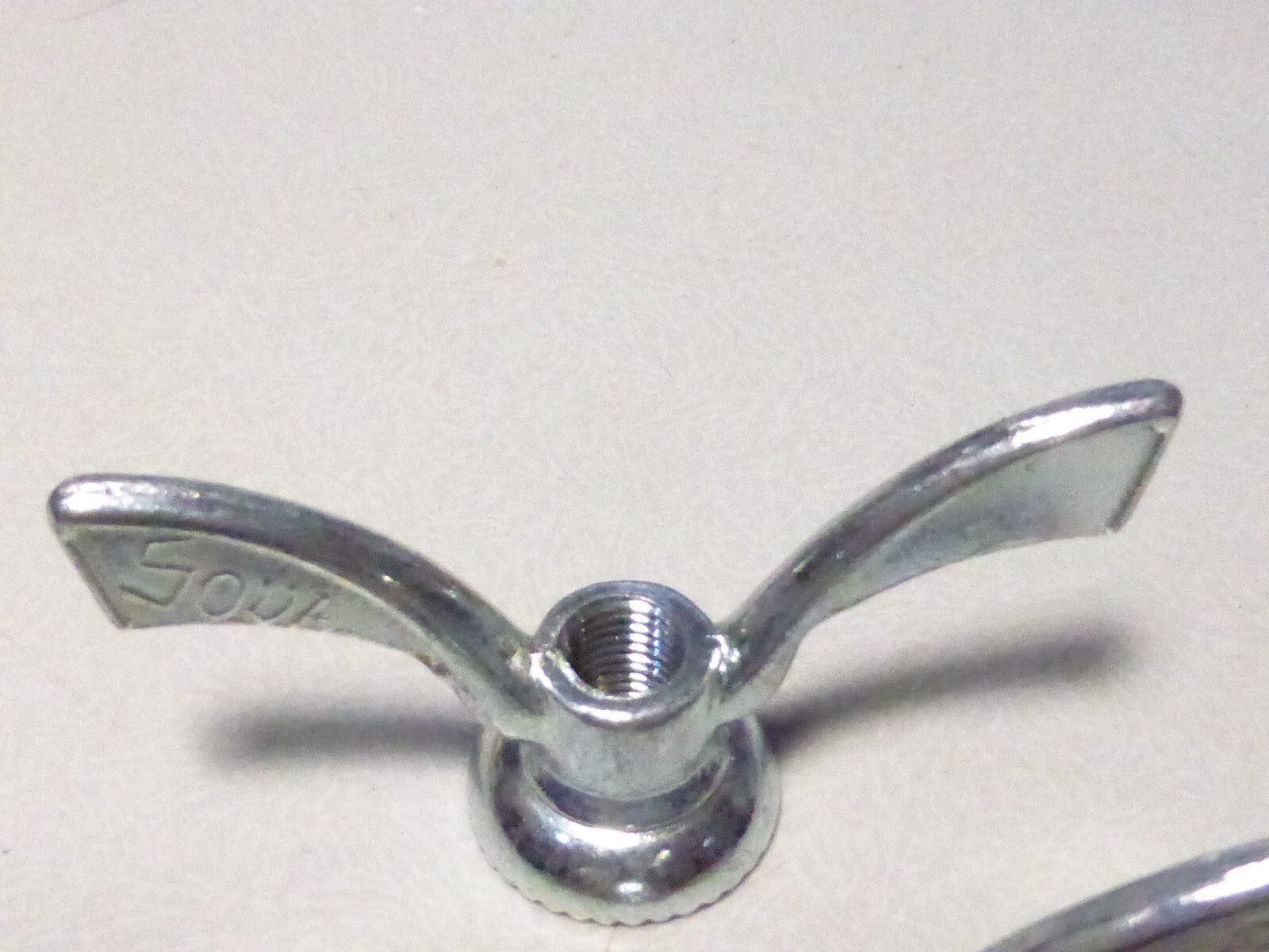 NOS 2 anciens Ecrous Papillon SOVA Velo Ancien Set Wing Nuts Brass 8 mm vintage