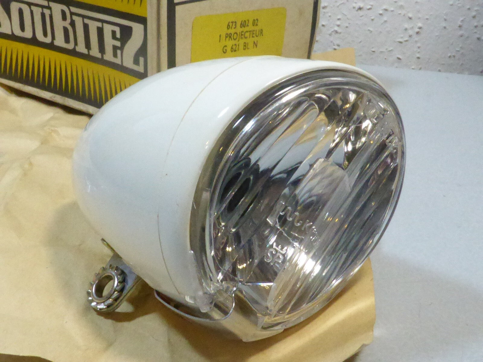 N.O.S phare Soubitez G 621 BL french vintage bike velo pliable randonneur SP L11
