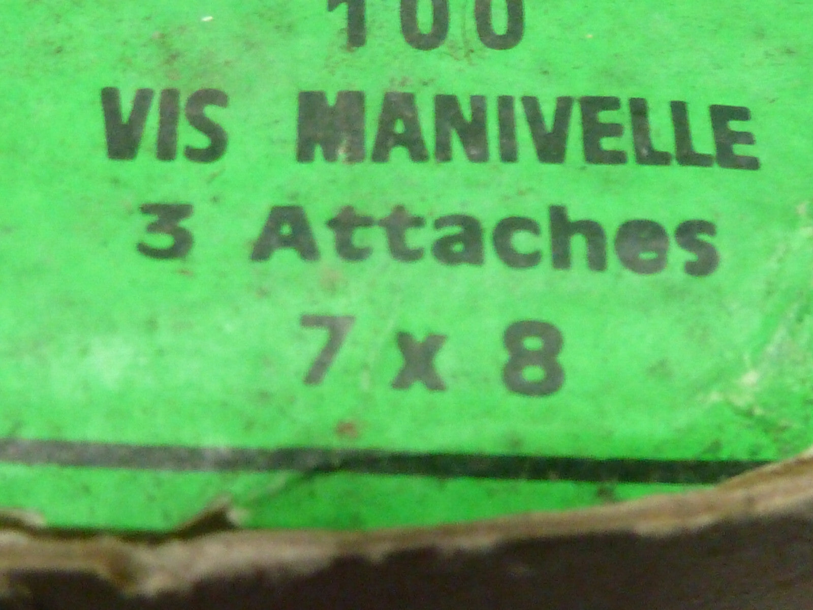 NOS 3 vis rouillé 3 attaches pédalier vintage ancien velo cyclomoteur