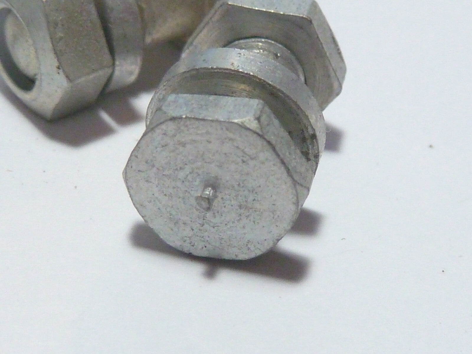 ✨ Ancien stock NOS Lot de 2 Serre-câbles freins acier Vélo Cyclomoteur Vintage✨