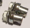 2 anciennes SERRE TRINGLE  L 17,4 X 8 X D 4 mm POUR TRINGLE DE 4 mm VINTAGE