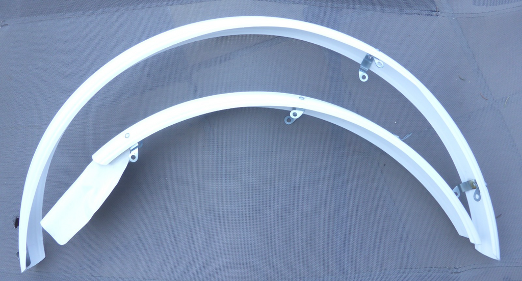 ✨ NOS Paire de Garde-boue Bluemels Club Special – Blanc – Vintage fenders✨