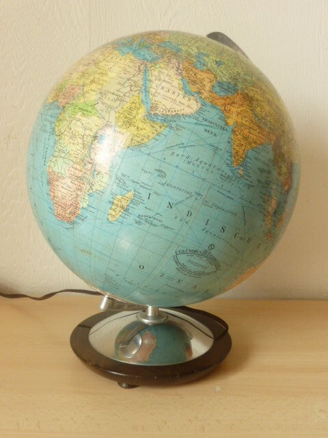 ANCIEN GRAND GLOBE TERRESTRE MAPPEMONDE COLUMBUS ERDGLOBUS BERLIN