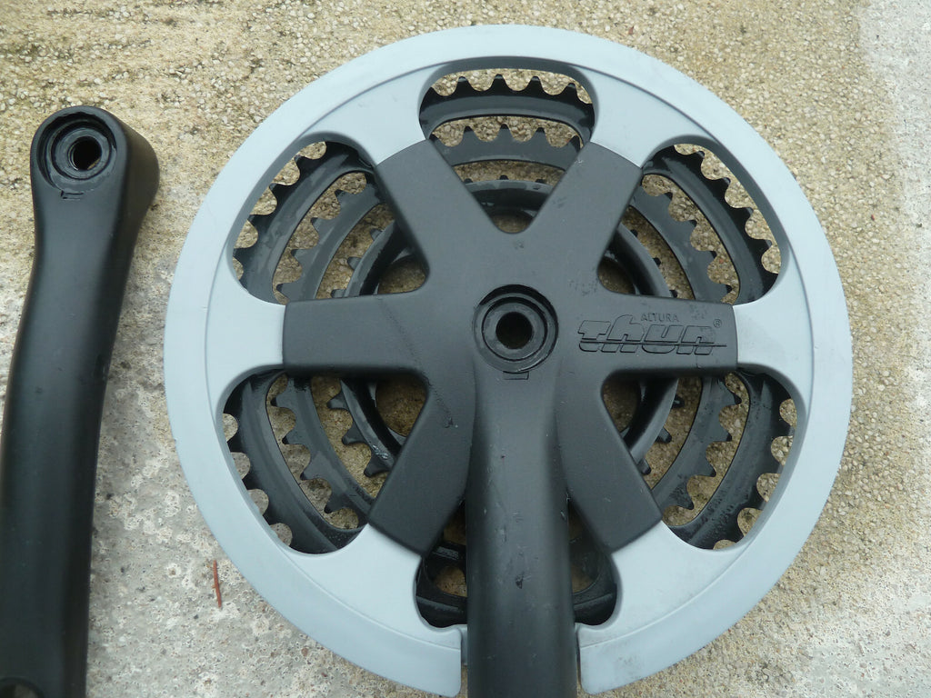 NOS Pédalier Thun 170mm Triple Vélo Pédalier 24/30/38 Teeth VTT VTC  (9/16 ")
