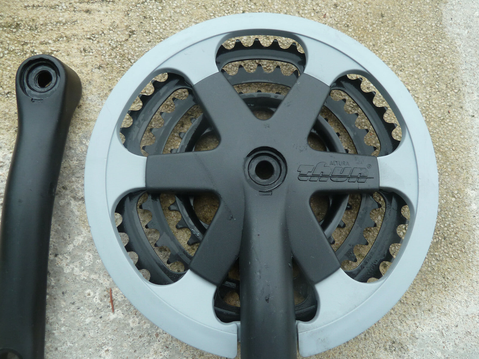 NOS Pédalier Thun 170mm Triple Vélo Pédalier 24/30/38 Teeth VTT VTC  (9/16 ")