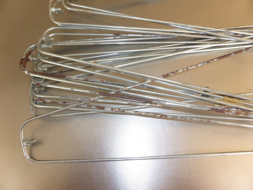 ✨ NOS lot 16 tringles de garde boue 350 mm Ø 3.5 mm acier vélo vintage 45 mm✨