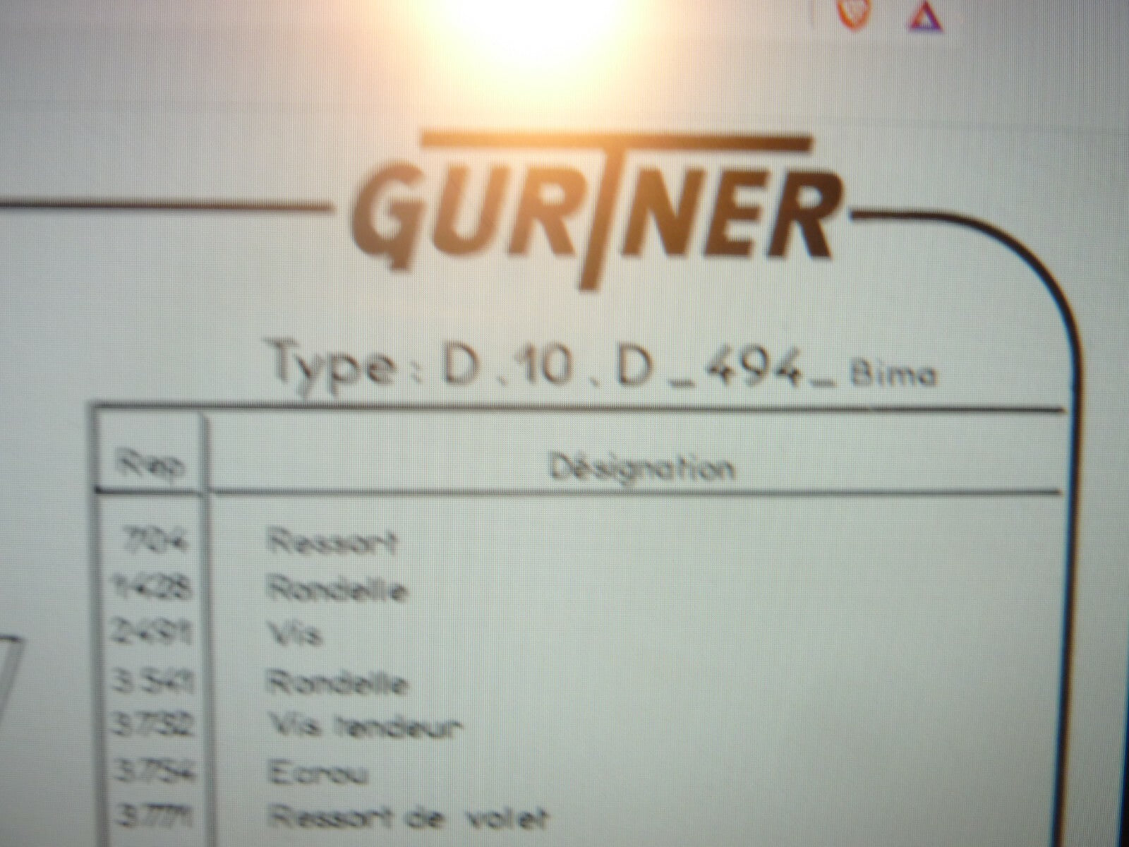 corps chambre carburateur Gurtner 7540 neuf ancien stock type :D.10.D 494 BIMA