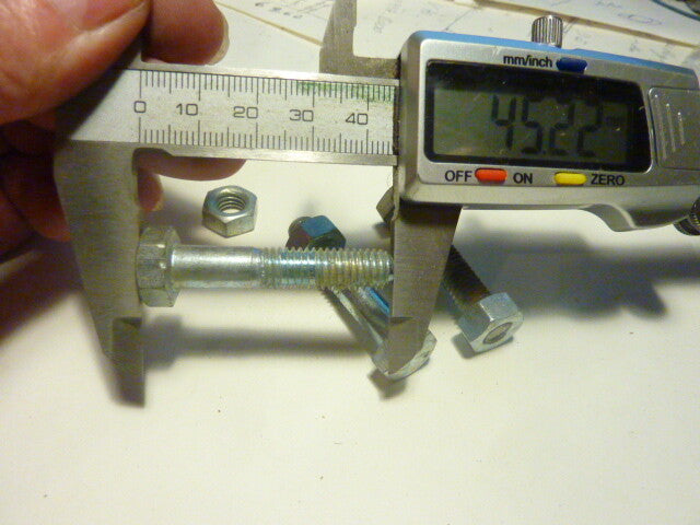 NOS vintage ancien VIS boulon 8x40 ALGI mobylette vélo solex écrou 8 mm M8 40 mm