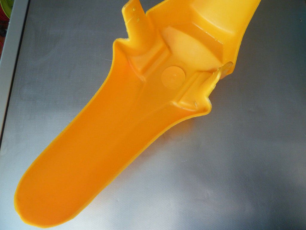 garde boue plastique vintage mobylette mob jaune avant