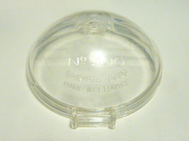 verre de phare JOS 500  d'époque , vélo ancien Vintage bicycle light headlight