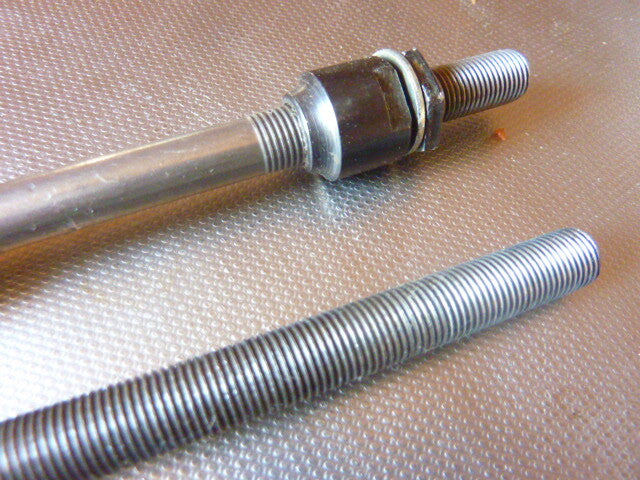 NOS vintage 2 axe moyeux roue 9.5 mm L 149 mm L 145