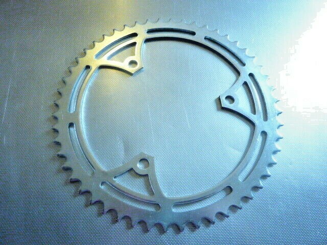 NOS NEU vintage CHAINRING  - 52 - Plateau acier chromé BCD 116   3/32"