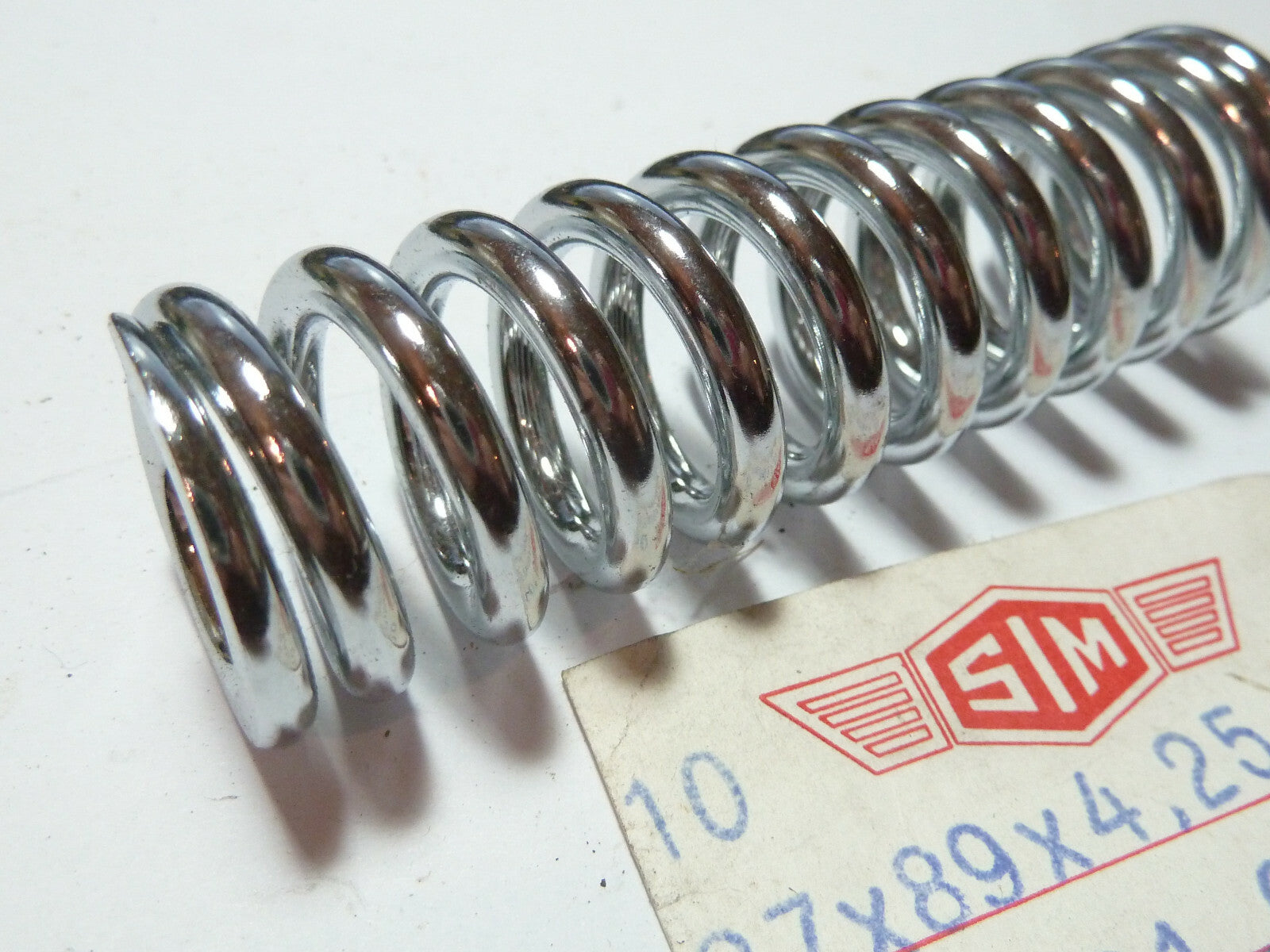NOS ancien Ressort moteur neuf chrome peugeot 103 SIM