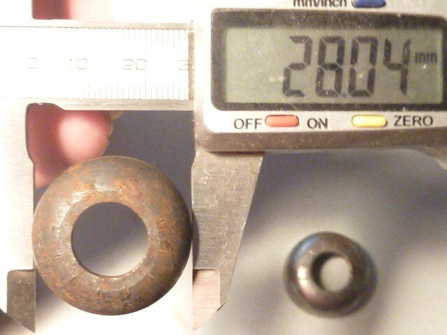 ✨ Ancien stock / NOS – 2 Cuvettes BMX acier Ø 28 mm – Oldschool / Vintage ✨