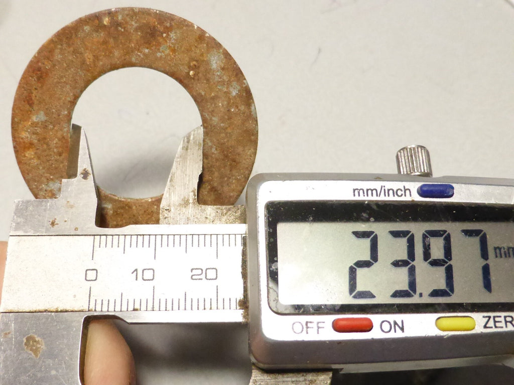 2 RONDELLE PLATE ACIER DIAM  44x24 mm  épaisseur 2 mm