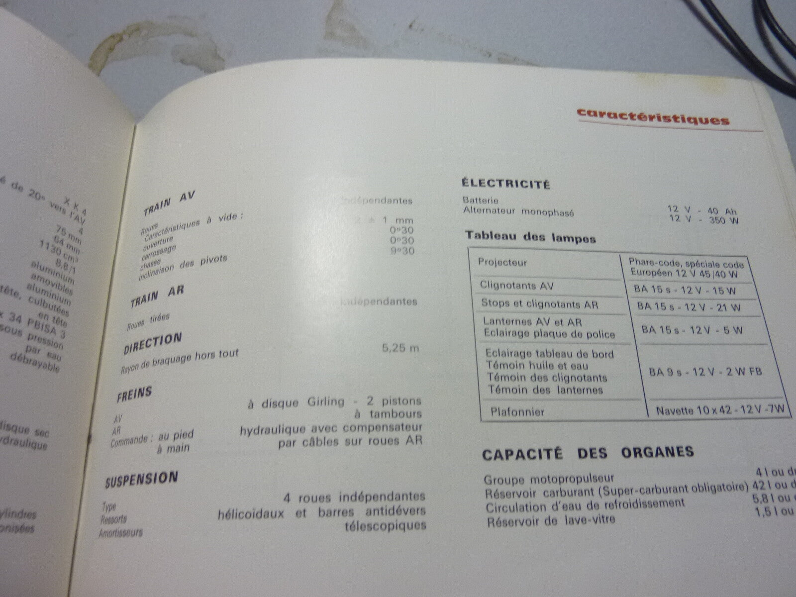 Peugeot 204 Livret notice conduite entretien Mars 71 11° édition