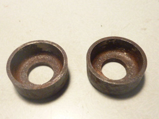 ✨ Ancien stock / NOS  2 Cuvettes de pédalier acier Ø 29 mm – Oldschool / Vintage