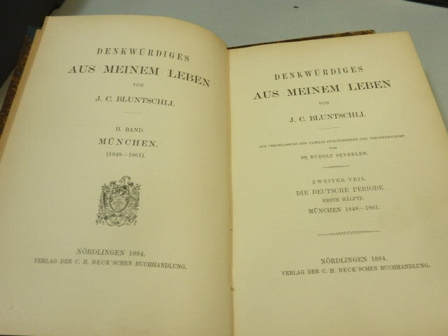 Denkwürdiges aus meinem Leben (vollständig in 3 Bänden)