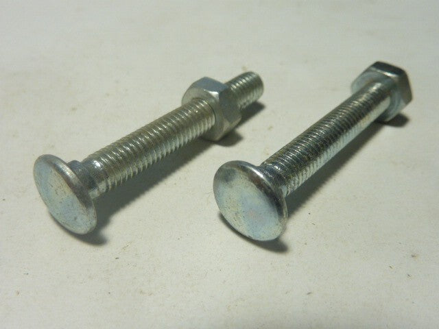 ✨ Ancien stock / NOS 2 vis Algi – M5 x 35 mm – Tête ronde à méplat avec collet