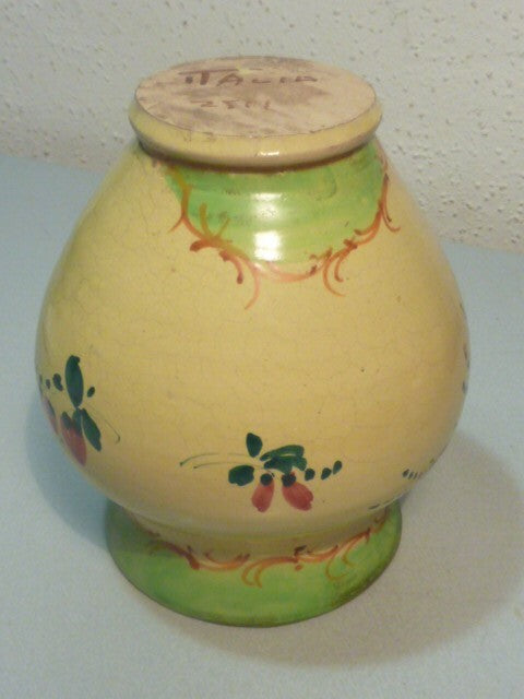 Vase numéroté céramique faïence made in Italy