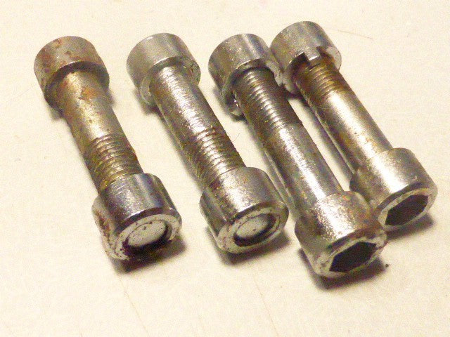 ✨4 SERRAGE DE SELLE  BOULON DE FIXATION VIS ECROU ACIER  VELO VINTAGE CYCLE 8x35