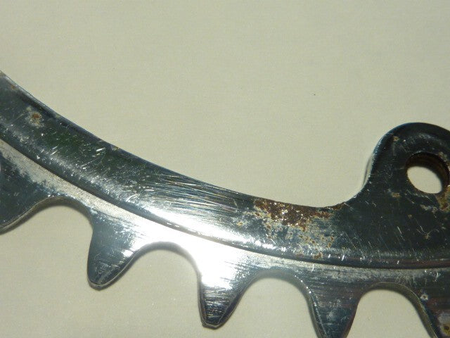 vintage CHAINRING  - 40 - Plateau acier chromé trous de Ø 5 mm