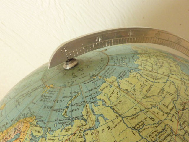 ANCIEN GRAND GLOBE TERRESTRE MAPPEMONDE COLUMBUS ERDGLOBUS BERLIN
