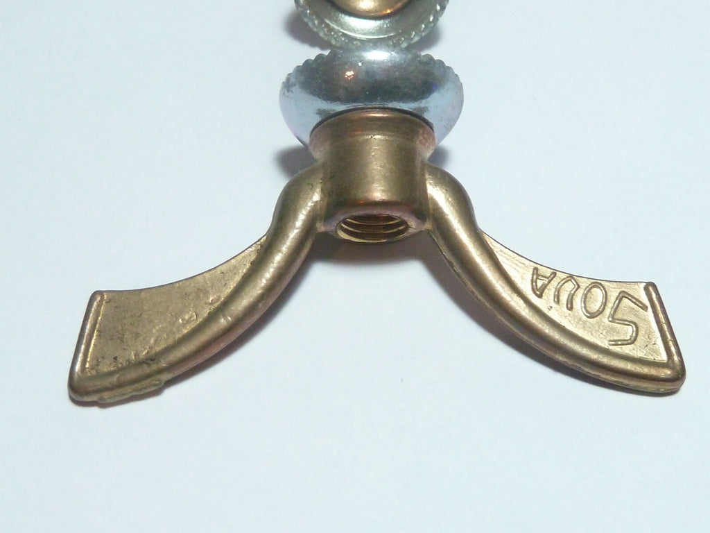 ✨ NOS Neu neuf 2 Écrous Papillon Vélo Ancien SOVA Wing Nuts 8 mm Laiton Vintage