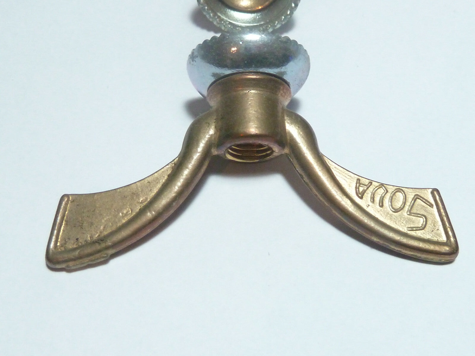 ✨ NOS Neu neuf 2 Écrous Papillon Vélo Ancien SOVA Wing Nuts 8 mm Laiton Vintage