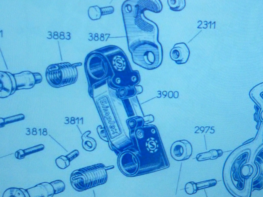 NOS parts    vintage simplex vis contre ecrou 3890 derailleur SX