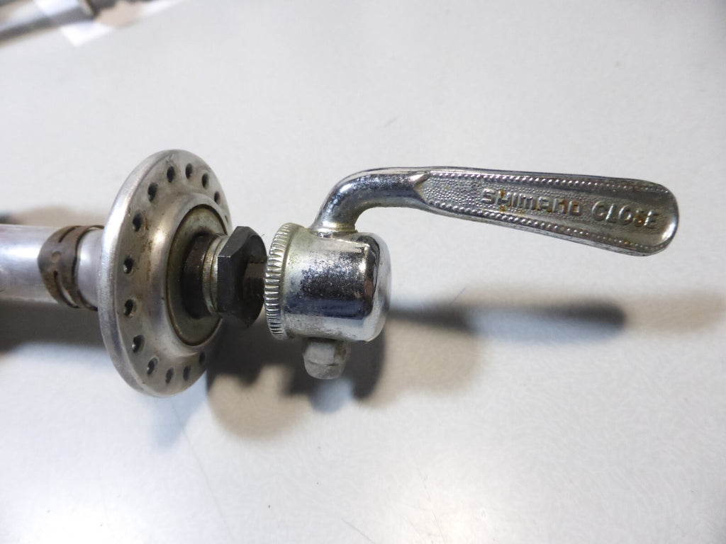 4 vintage axe moyeux maillard sachs shimano front axle