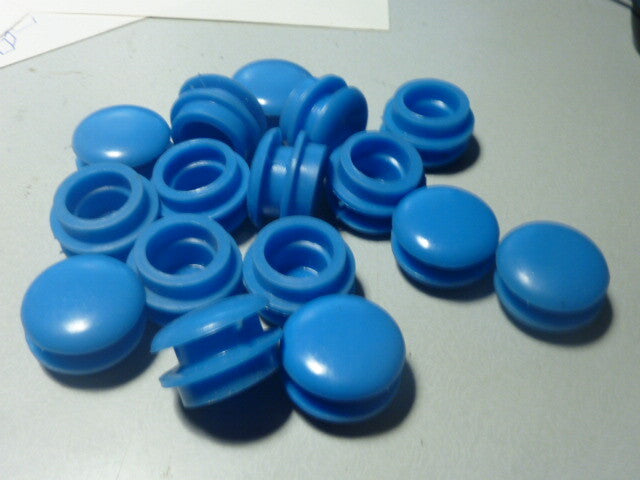 ✨ NOS 2 Handlebar End Plugs Blue – Bouchons de Guidon Bleu Vintage ✨