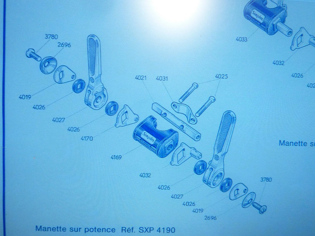 ✨ NOS Lot 2 Chapes  Rondelles – Manettes Dérailleur – Simplex 2696 / SXP / SXPL✨