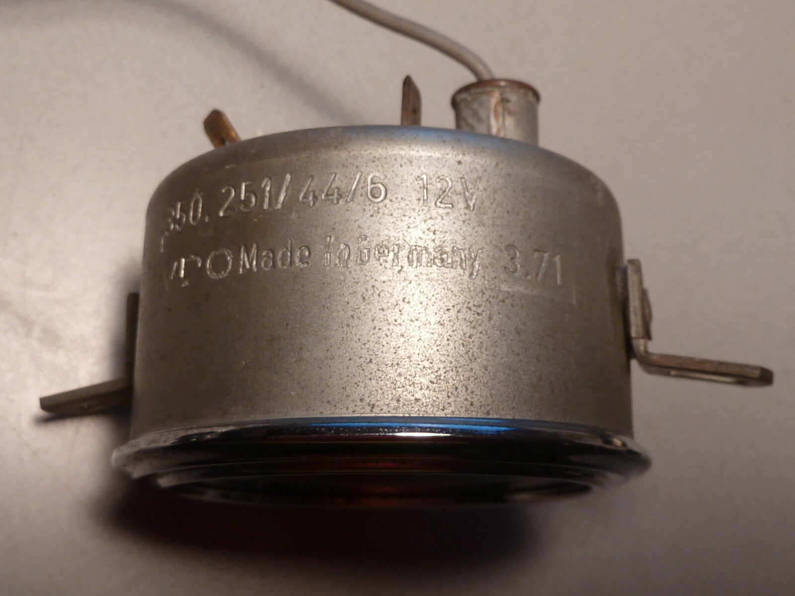 Oldtimer Chrom VDO Öldruckanzeige kg/cm² Dm: 6 cm 350.251/44/6 12 V | 03/71